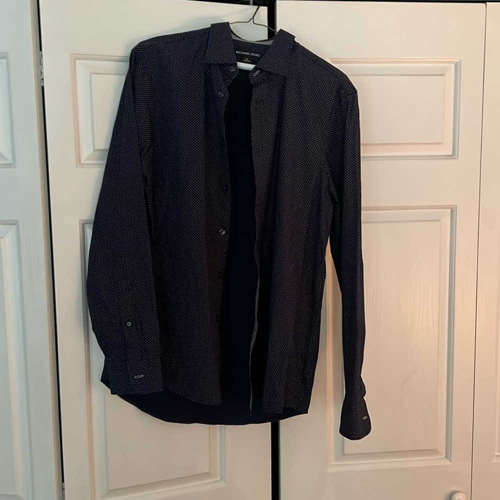 Michael Kors Classic Fit Mens M Button down Collared shirt